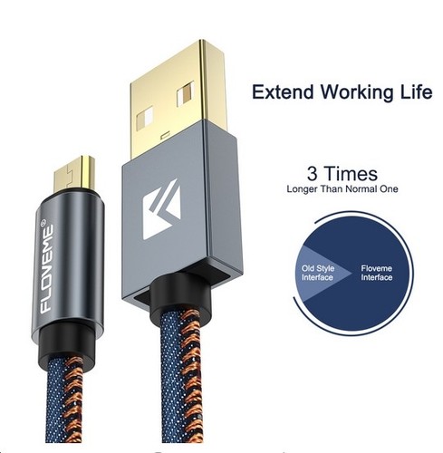 Cavo telato microusb dati - cavo,