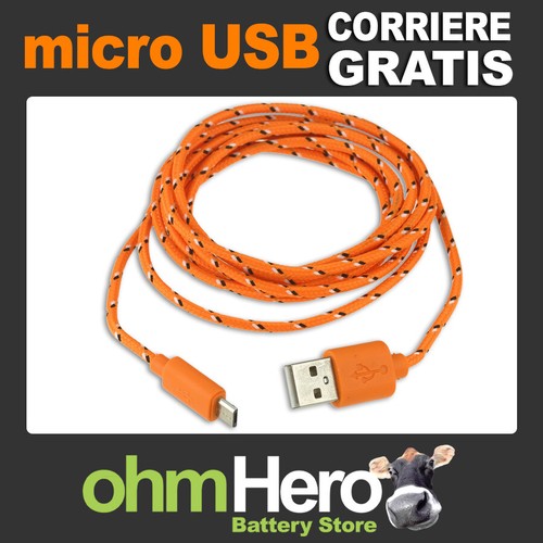 Cavo usb tessuto micro - usb, in